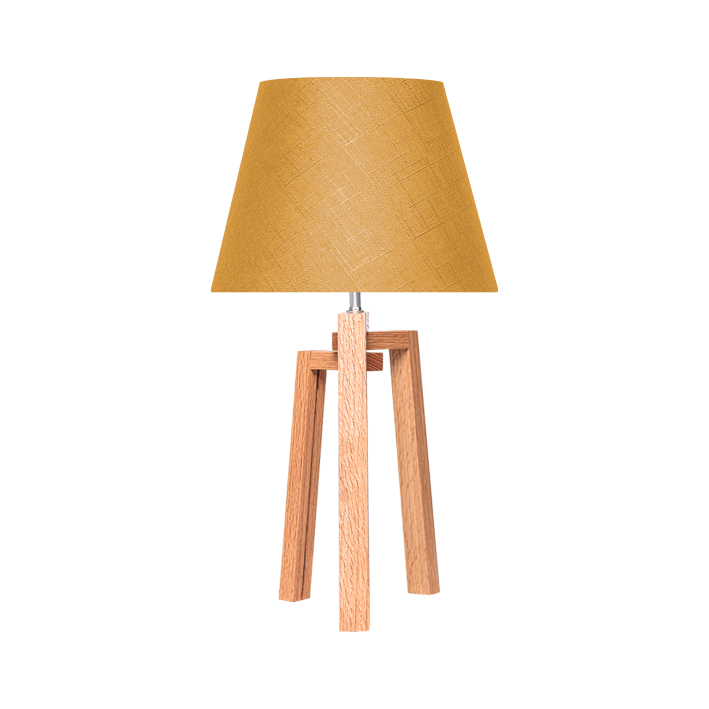 Lámpara de mesa Octavia - Color Madera y Mostaza - Tugow