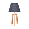 Lámpara de mesa Octavia - Color Madera y Gris Oscuro - Tugow