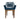 Silla de exterior azul petróleo con madera de parota - Tu Gow