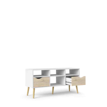 Mueble para tv Nordik - Color Madera y Blanco - Tu Gow