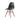 Mesa redonda nogal con 4 sillas negras con patas nogal - Tu Gow
