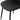 Set de 4 sillas terciopelo Oxford - Gris y Negro - Tugow