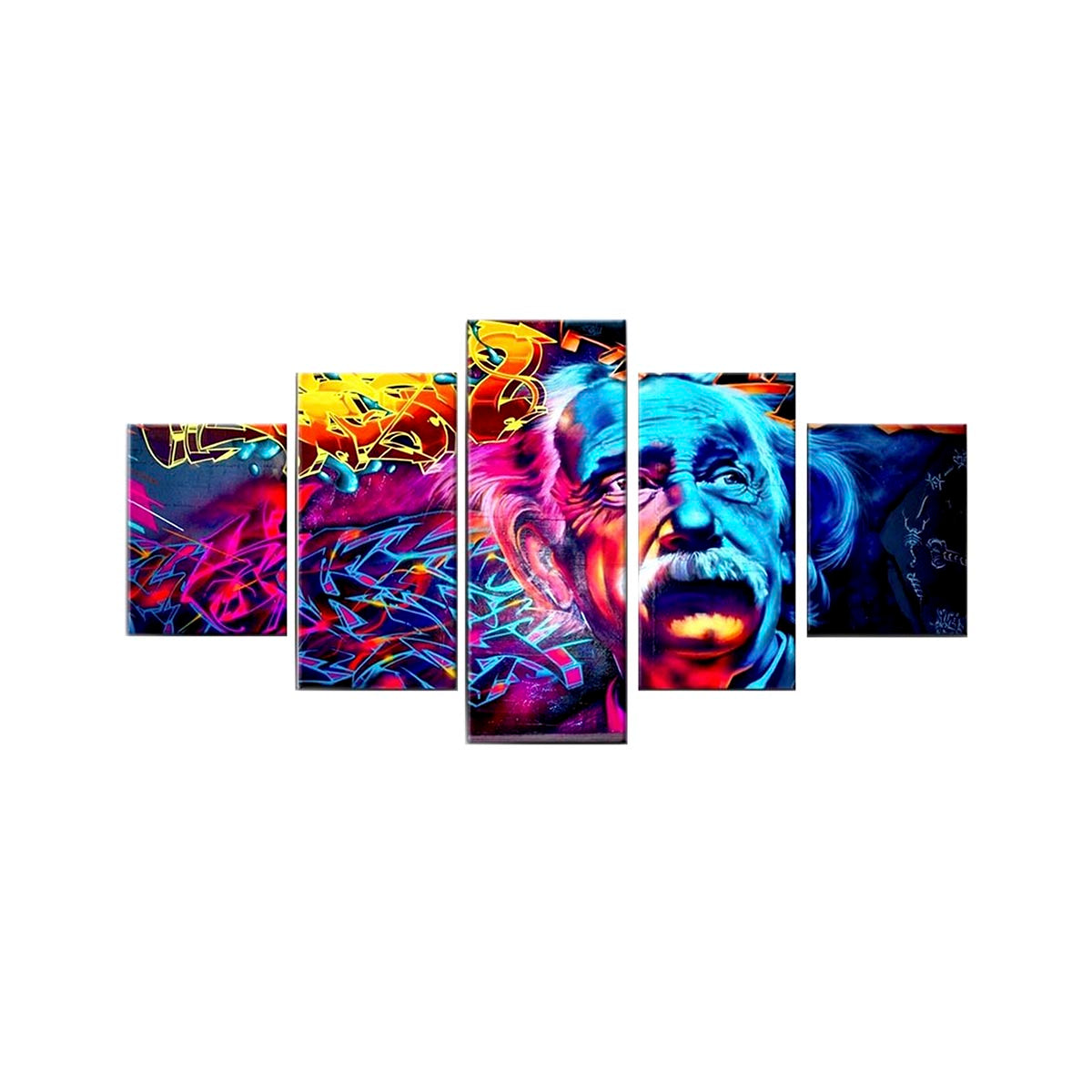 Cuadro de 5 canvas multicolor - Tu Gow